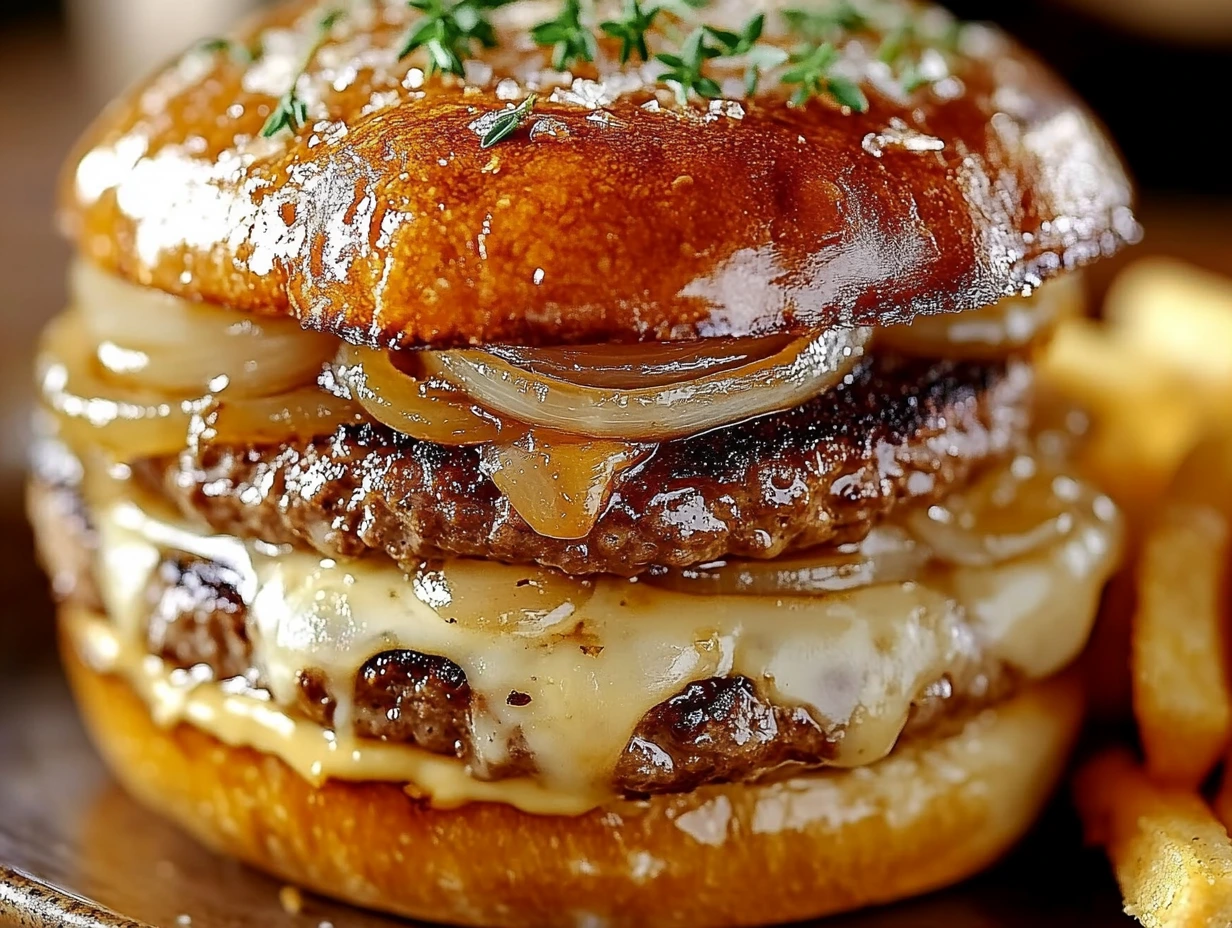 French Onion Soup Burger