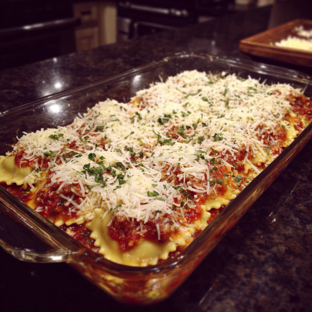 Million Dollar Ravioli Casserole - JuicyTable