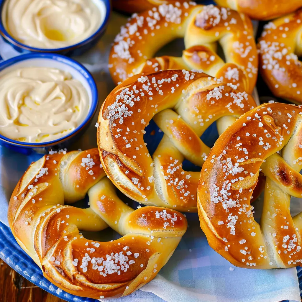 Soft Pretzel Recipe step by step for bakery style results at home - Recipe Image