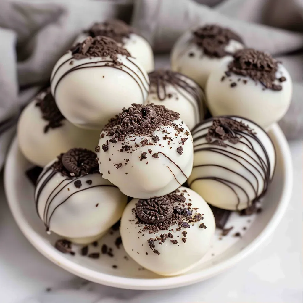 Easy Oreo Balls Recipe No Bake Chocolate Truffles - Recipe Image