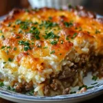 Easy French Onion Beef And Rice Casserole - Recipe Image
