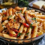 Honey Pepper Chicken Panini with Creamy Pasta - Recipe Image