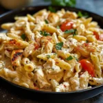 Mozzarella Chicken Ranch Pasta You'll Want Every Week - Recipe Image