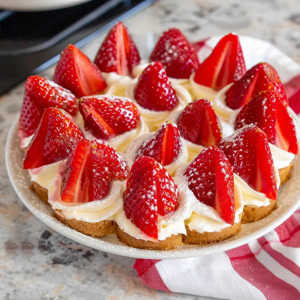 Cheesecake Stuffed Strawberries – Easy No-Bake Treat - Recipe Image