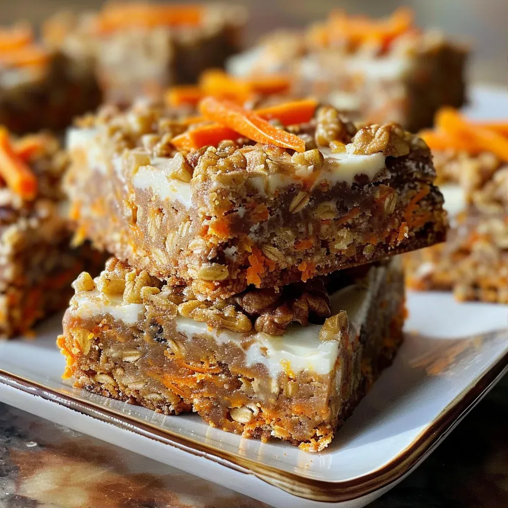 Sugar-Free Cottage Cheese Carrot Cake Bars - Recipe Image