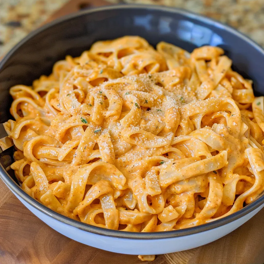 Creamy Red Pepper Alfredo Sauce Recipe You’ll Love - Recipe Image