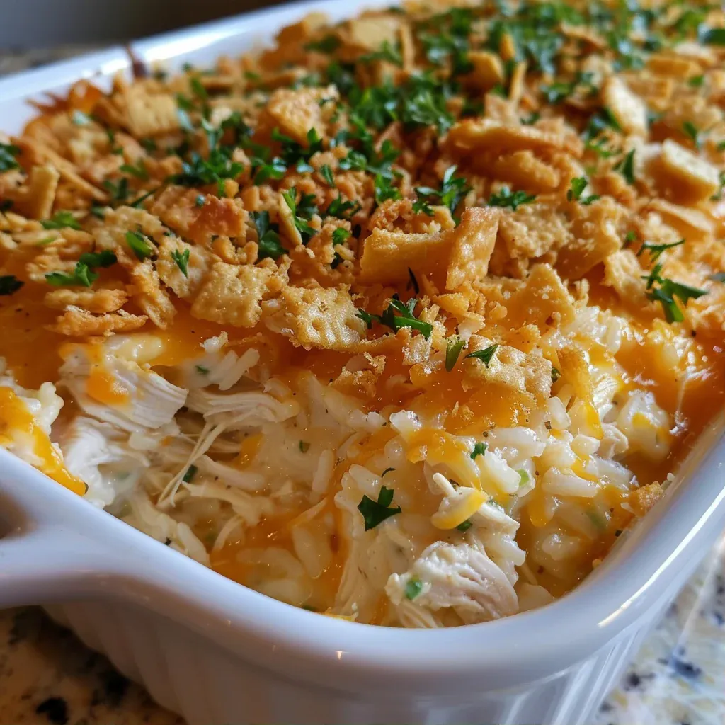 Irresistible Ritz Chicken and Rice Casserole Ready in 35 Minutes - Recipe Image