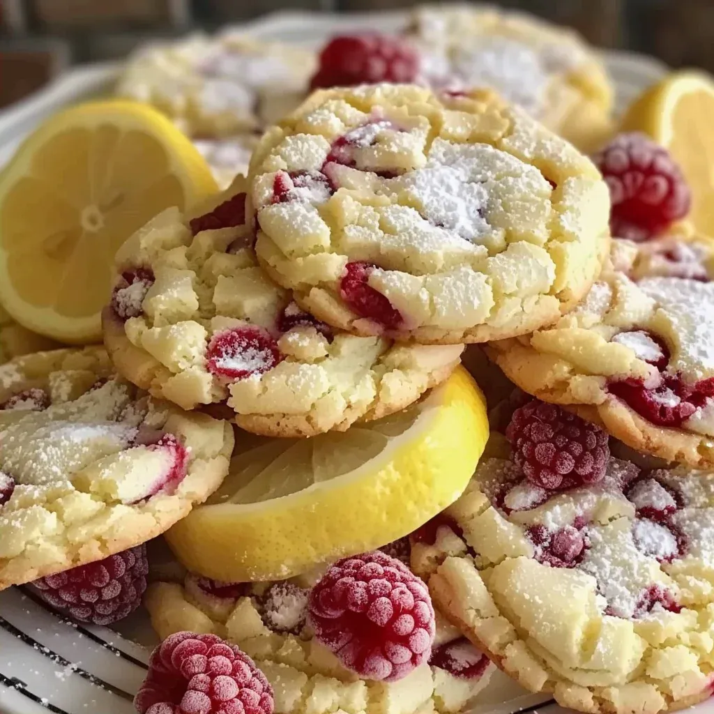 Soft Lemon Raspberry Cookies Recipe You’ll Bake Again and Again - Recipe Image
