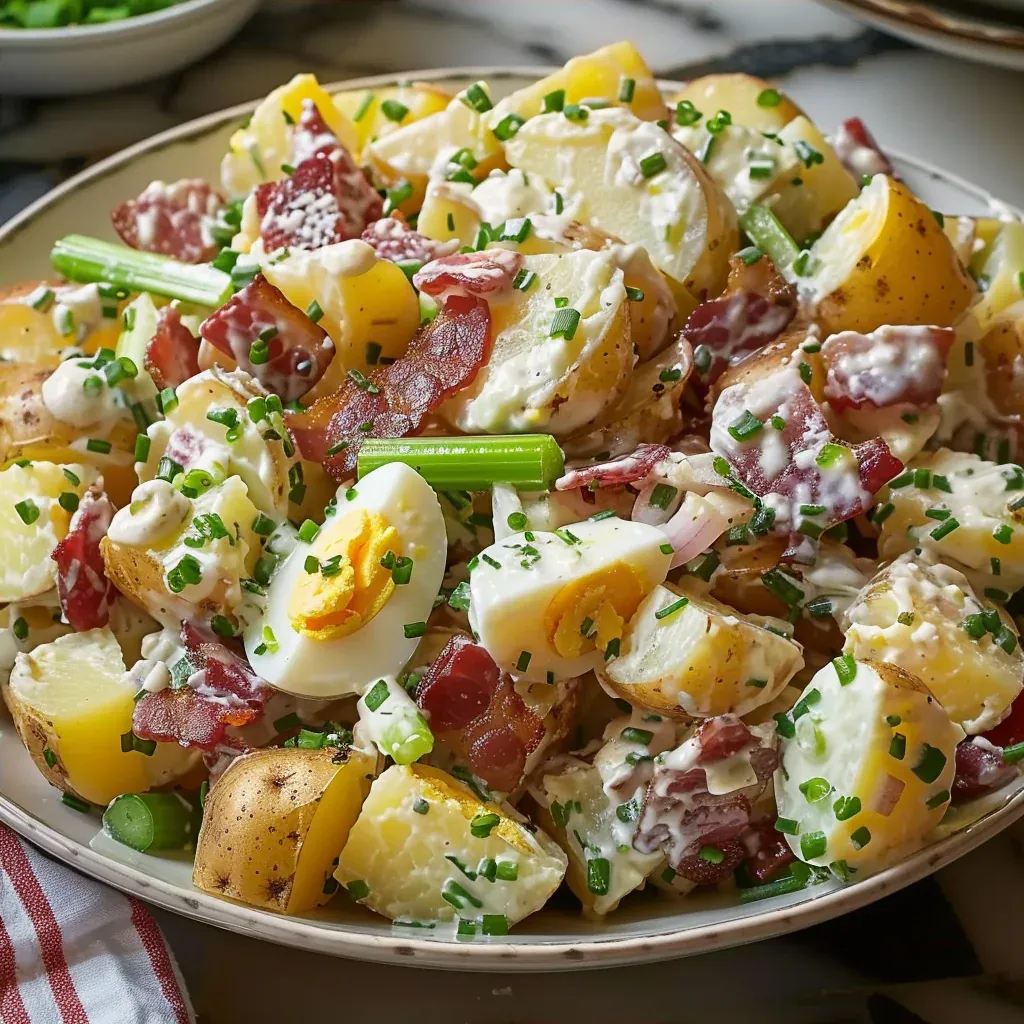 Creamy Steakhouse Potato Salad Everyone Will Love - Recipe Image