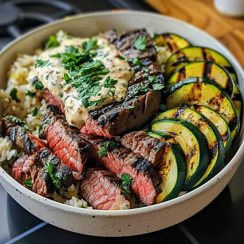 Juicy Grilled Steak Bowl with Zucchini Bliss You’ll Crave All Week - Recipe Image