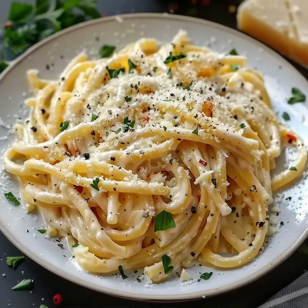 One Pot Creamy Garlic Pasta in 20 Minutes (Easy Dinner!) - Recipe Image