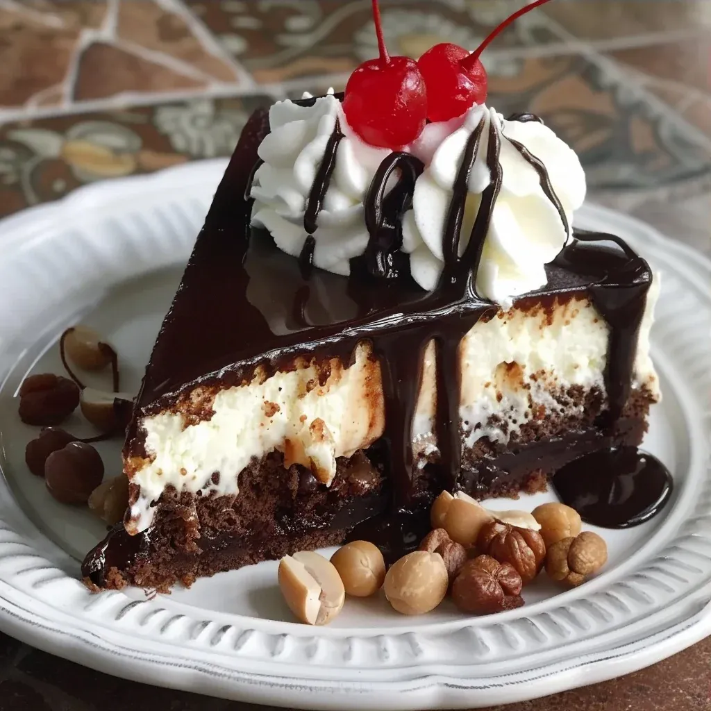 Hot Fudge Sundae Brownie Cheesecake Dream Dessert - Recipe Image