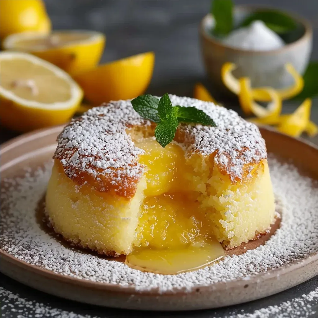 The Ultimate Lemon Lava Cake Everyone Is Obsessed With - Recipe Image